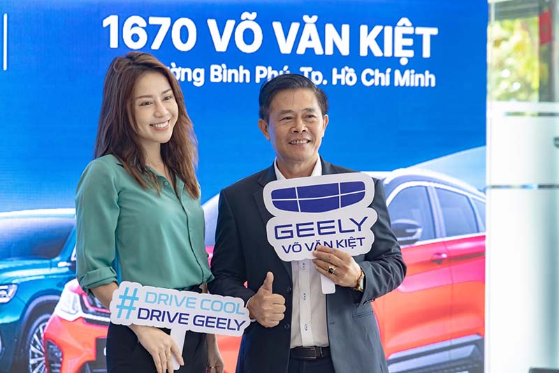 Khai trương showroom ô tô geely võ văn kiệt